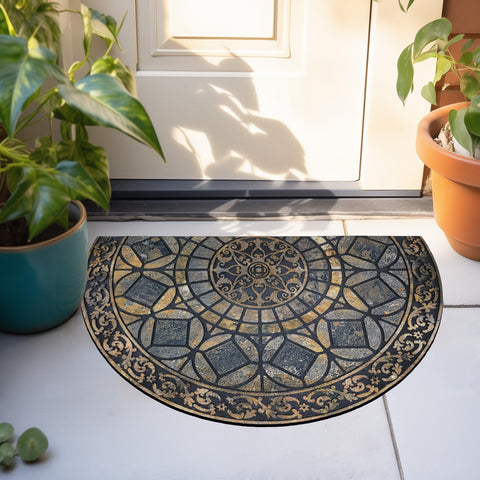 CHICHIC grey entrance mat blends with modern décor and durability.