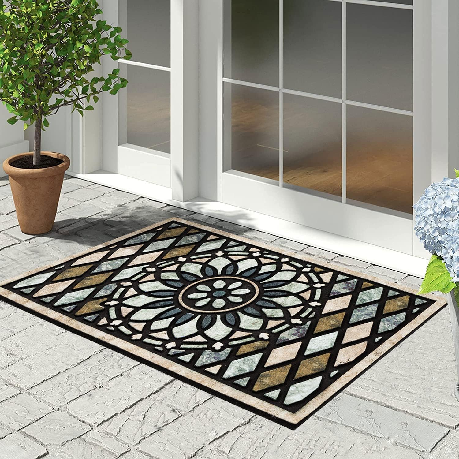 CHICHIC multipurpose front door mat suitable for entryways, mudrooms, and more.