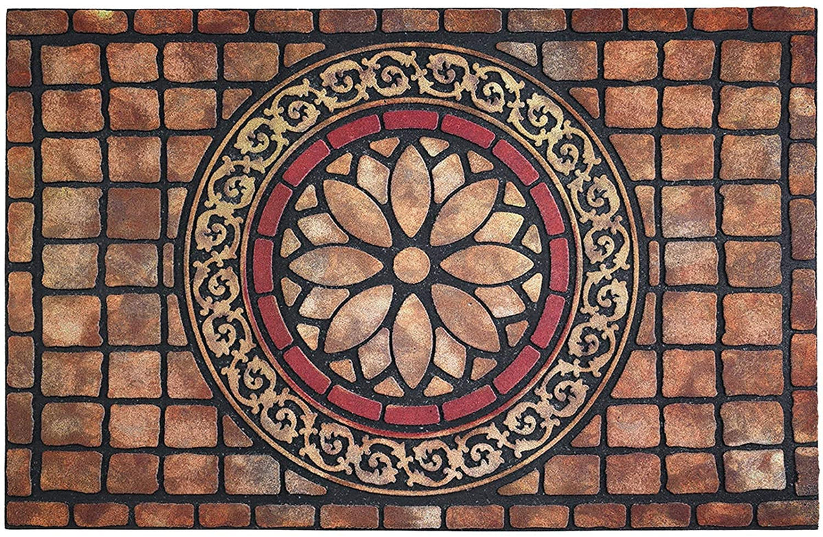 CHICHIC rectangle entrance door mat 24x36 inches with heavy-duty non-slip backing.