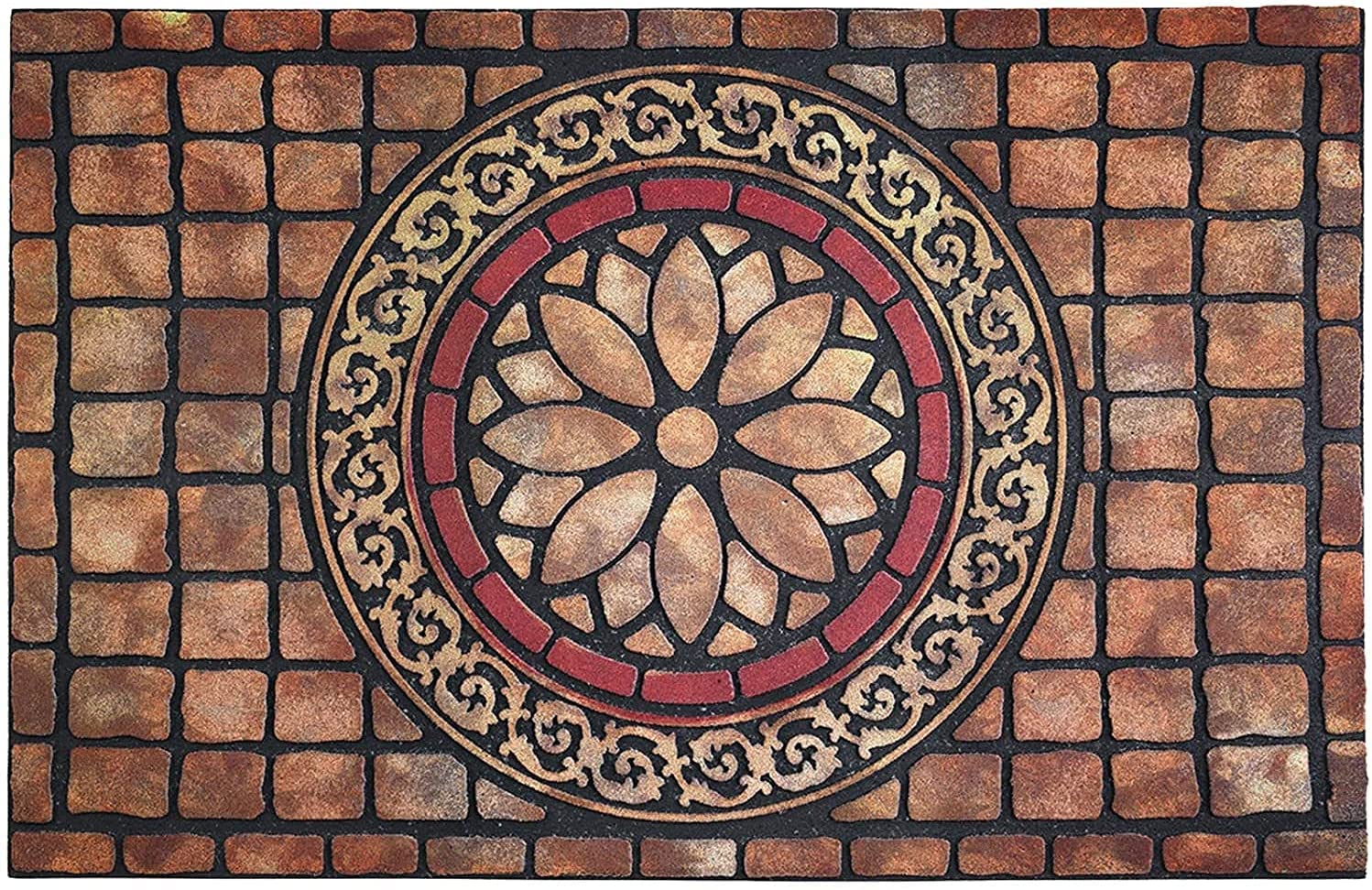 CHICHIC rectangle entrance mat 18x30, ideal for high-traffic front doors.