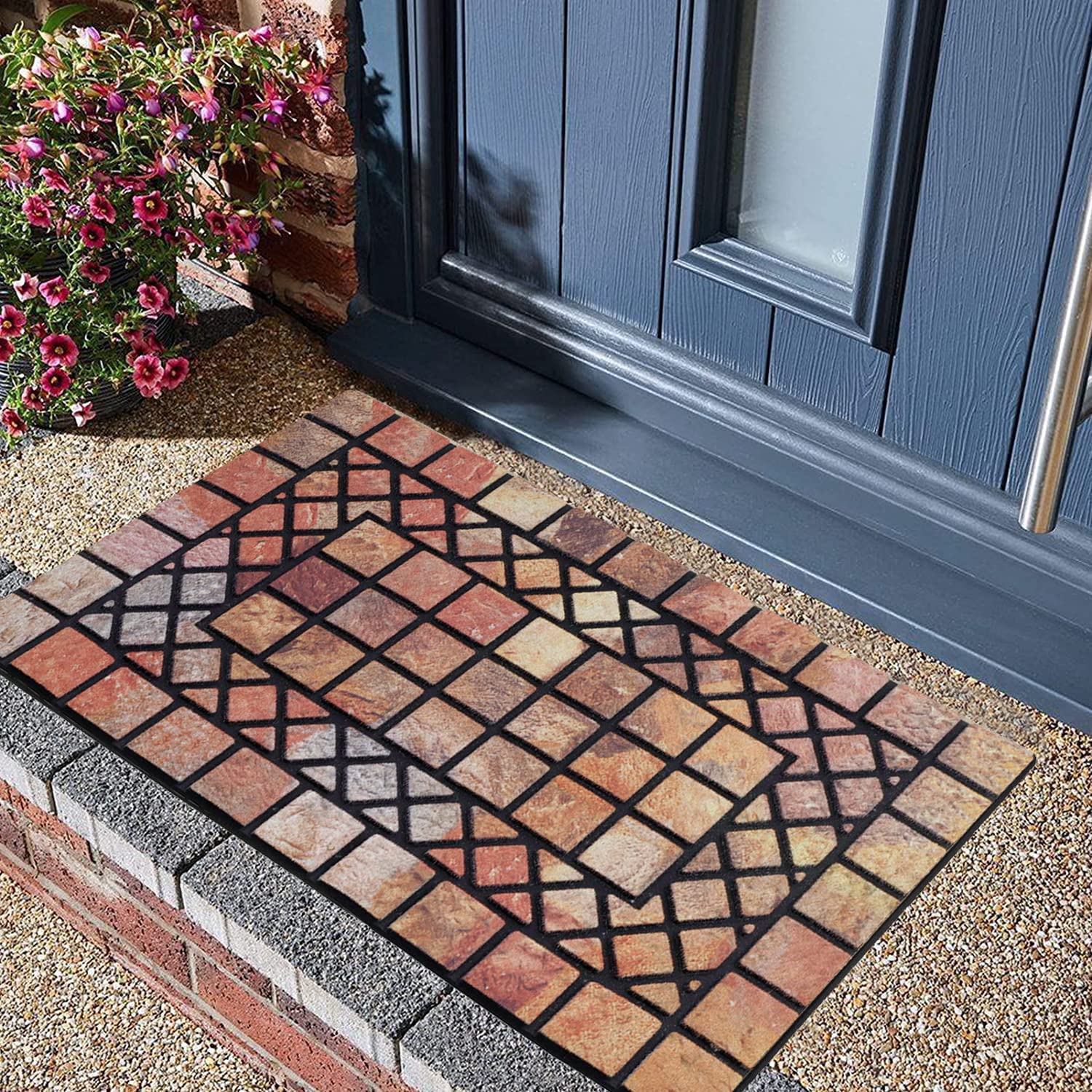 Chichic Welcome Door Mat pet-friendly area near entry stays tidy.
