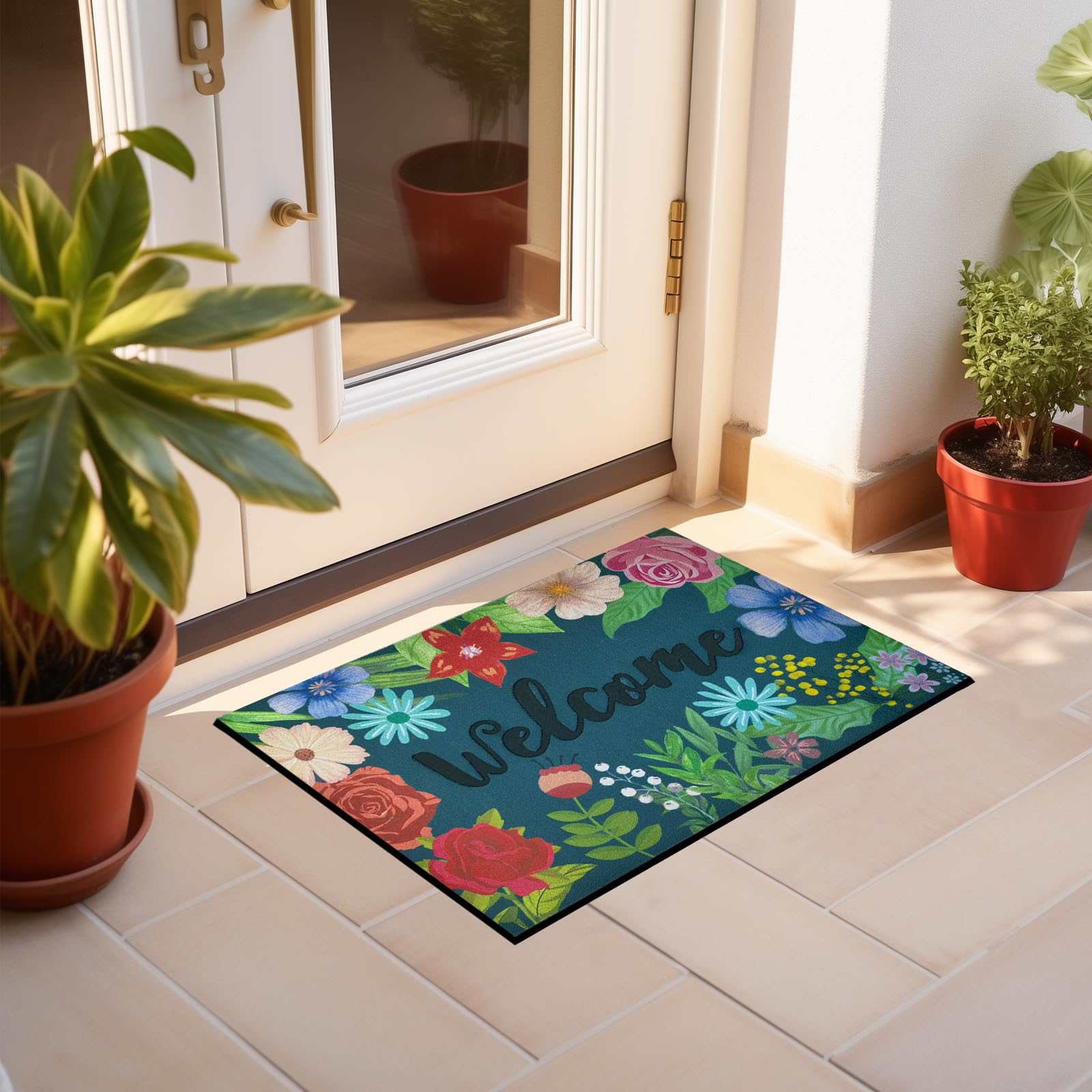 CHICHIC versatile front-porch entry mat for indoor or outdoor use