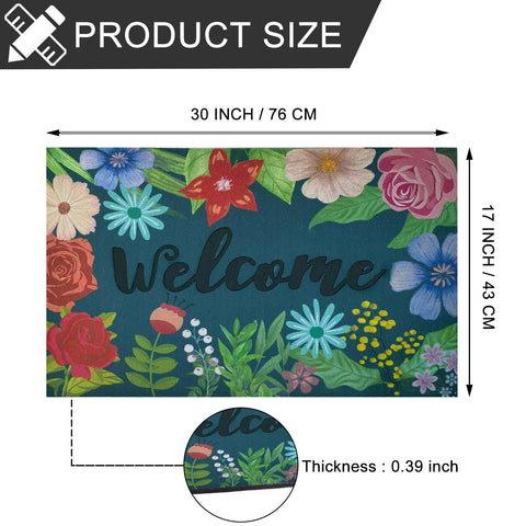 CHICHIC flocked fiber surface adds durability and style at the doorway