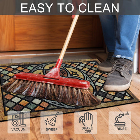 CHICHIC Welcome Door Mat soaks moisture and mud to keep interiors cleaner.