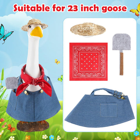 Chicingyou Gardener Goose Outfit scarf enhances spring display with color
