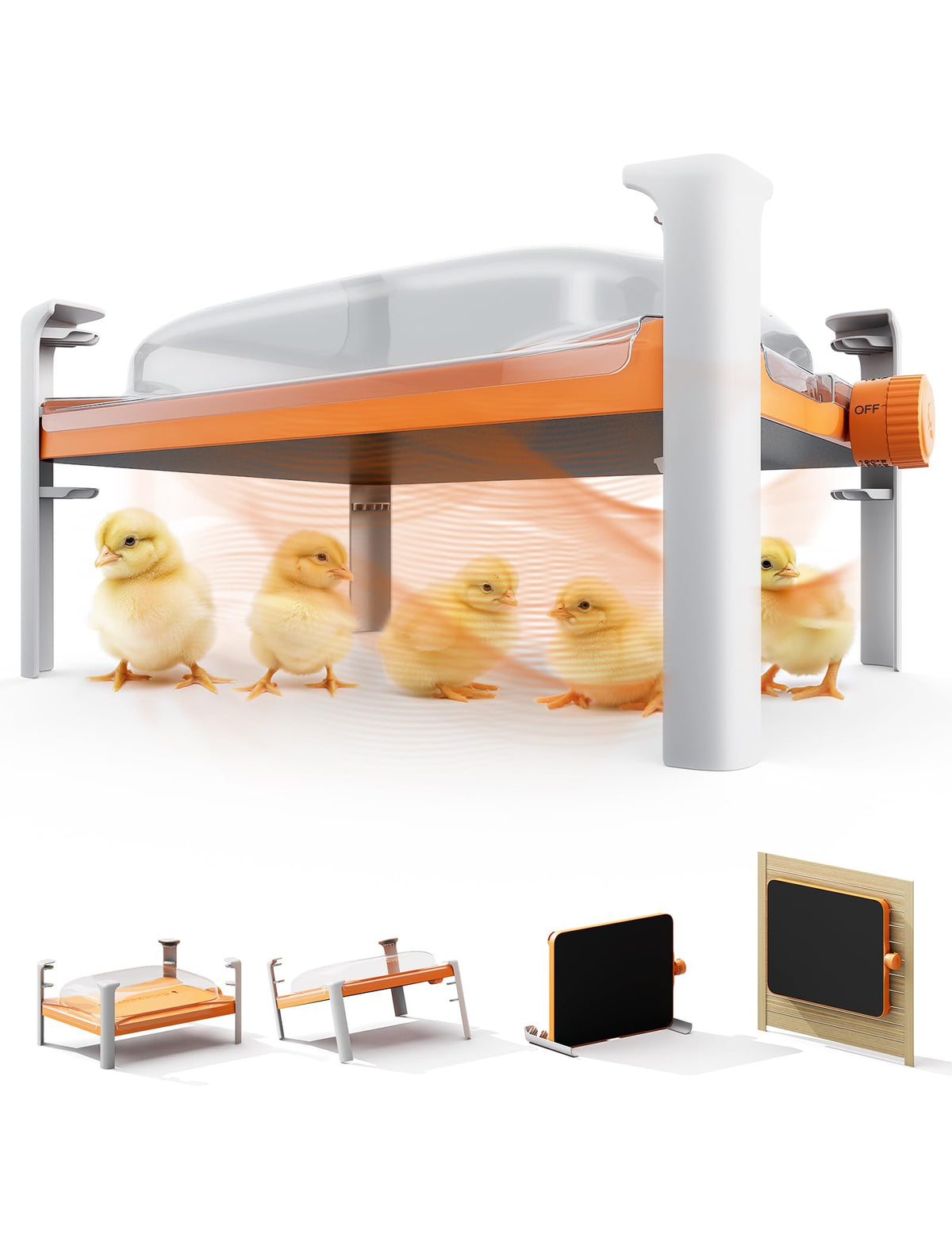 Chickcozy smart coop heater front view demonstrates safe warmth for the flock