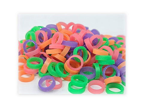Chicken Hill leg bands in vibrant colors help track growth and simplify flock management.