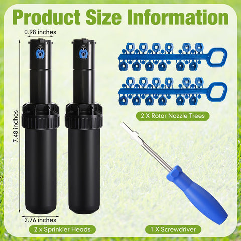 Chicmount gear-drive sprinkler head with smooth rotation and even coverage