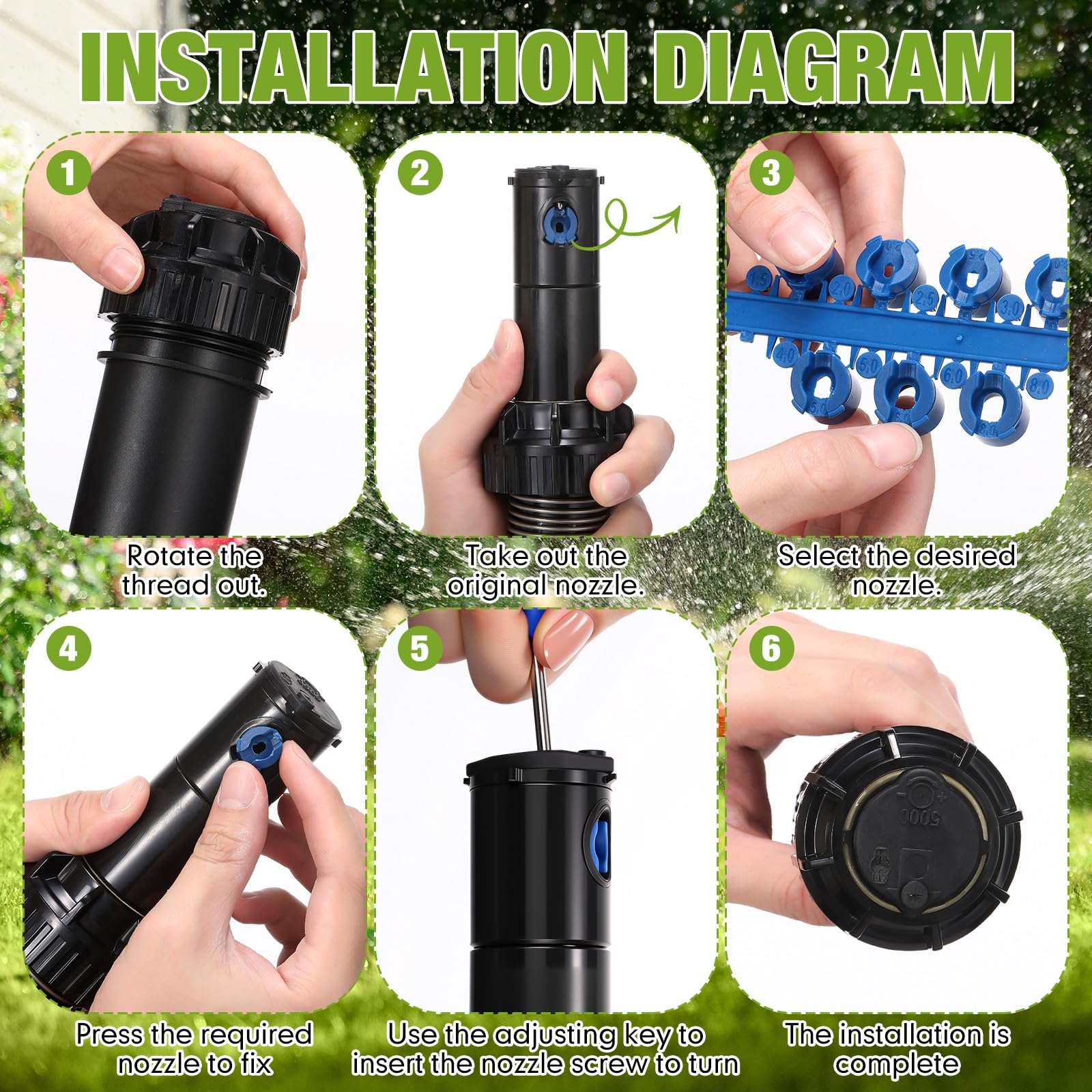 Chicmount pop-up sprinkler for precise lawn and garden watering