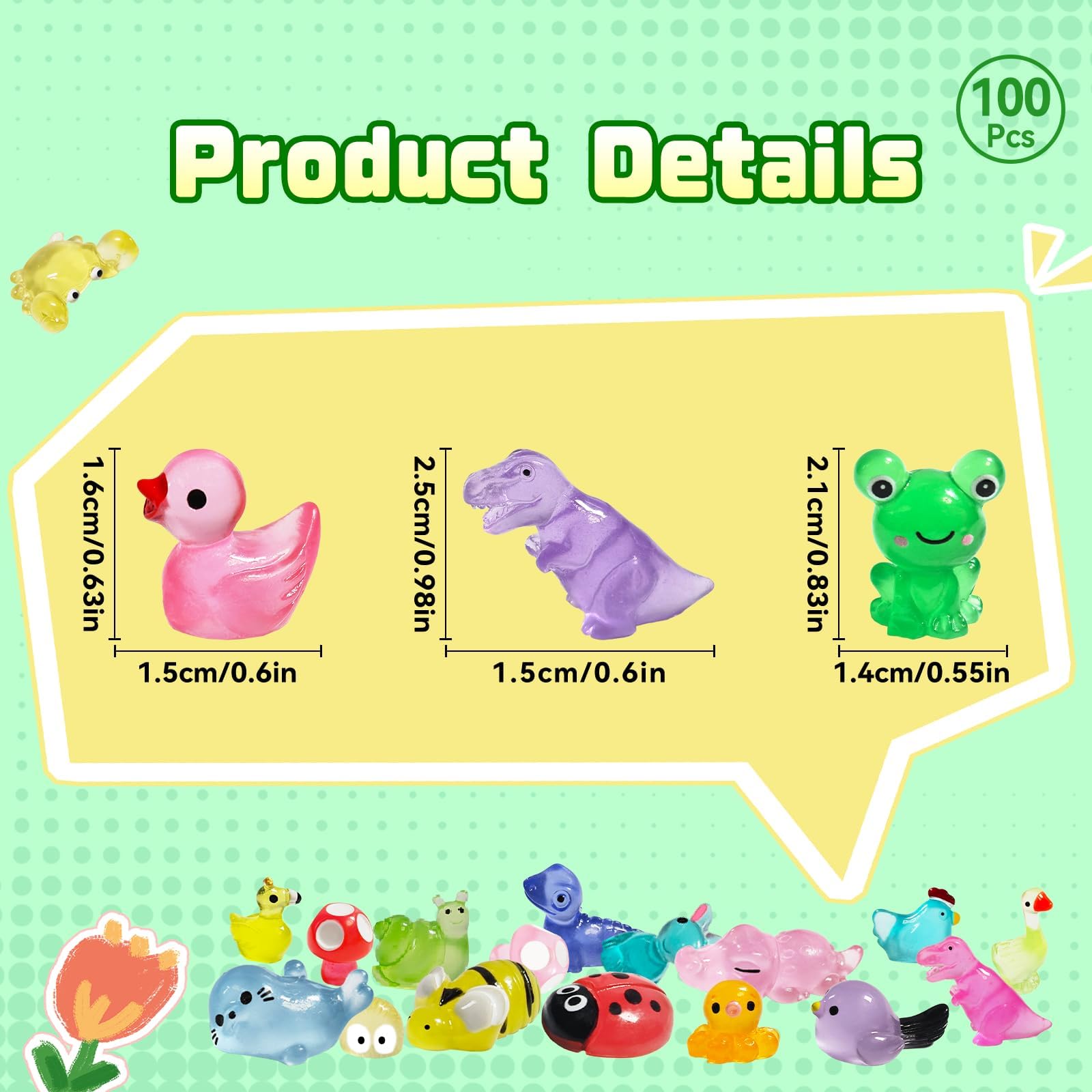 Chicooan ocean creatures mini resin figures brighten aquariums with playful charm