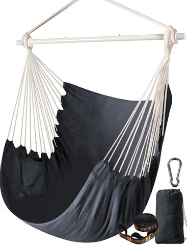 Chihee Hammock Chair collapsible frame for quick setup and space-saving storage.