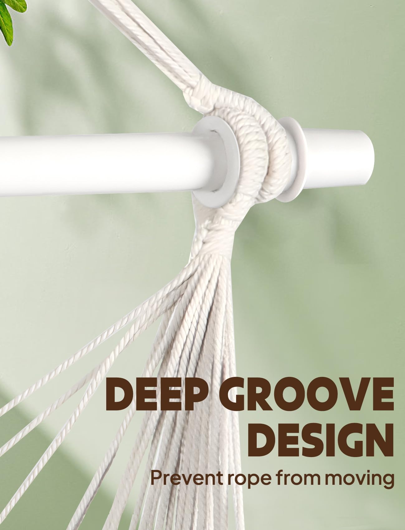Chihee Hammock Chair cotton blend seat offers soft, breathable comfort.