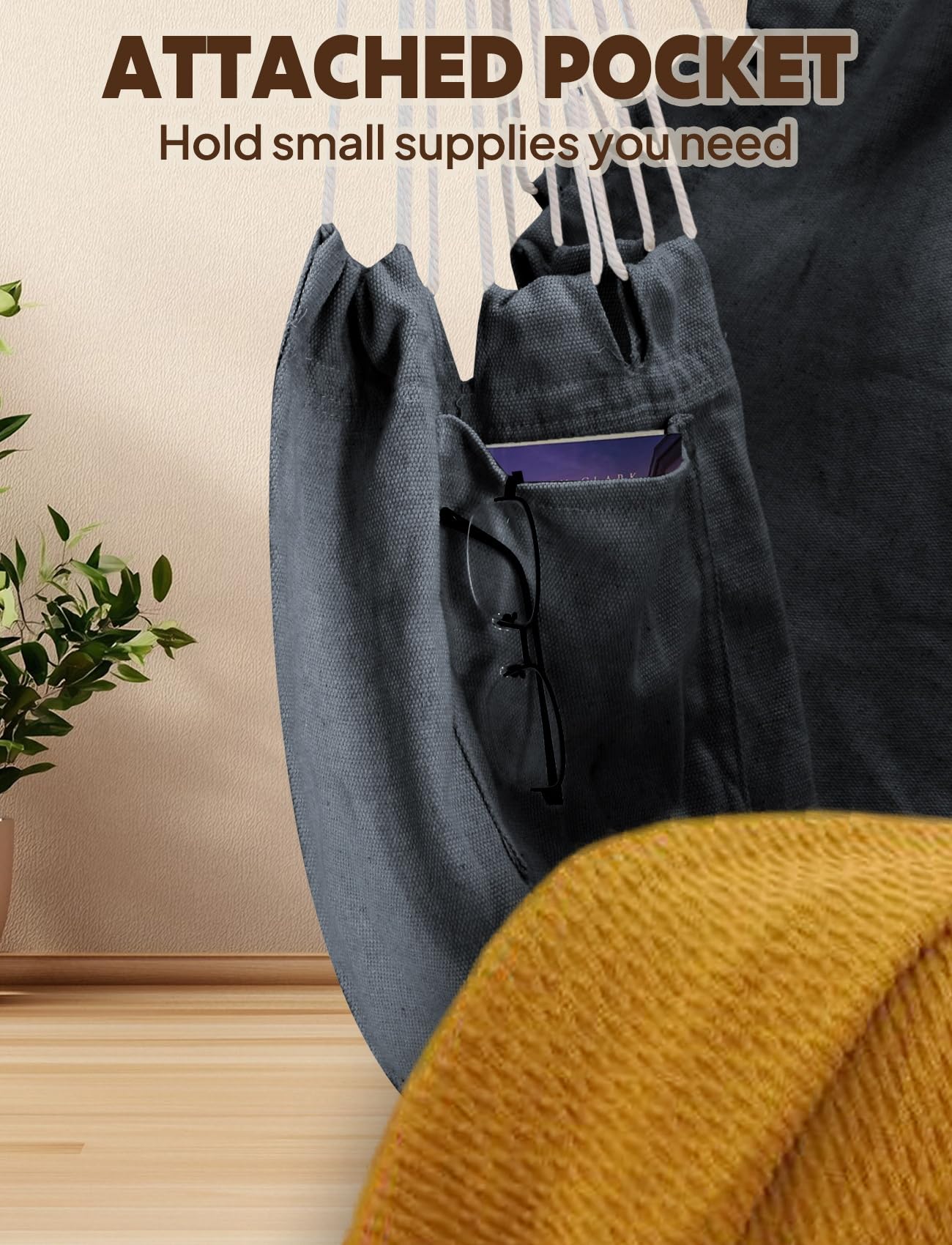 Chihee Hammock Chair suitable for indoor and outdoor use for versatile relaxation.