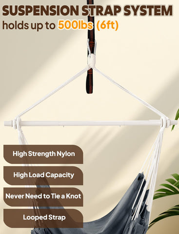 Chihee Hammock Chair ideal for patio and lawn lounging and shade.