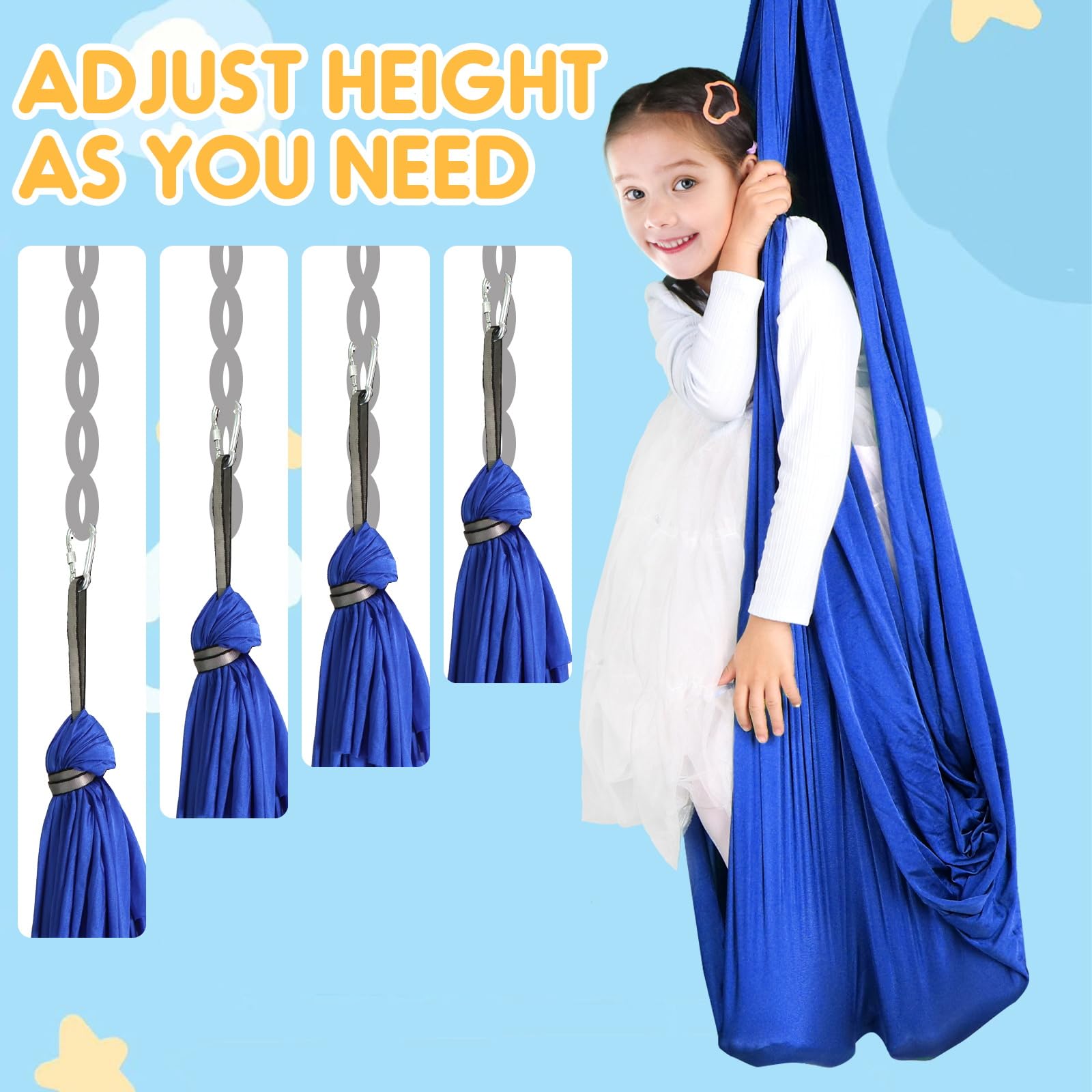 Chihee lightweight swing with compact storage for easy transport.