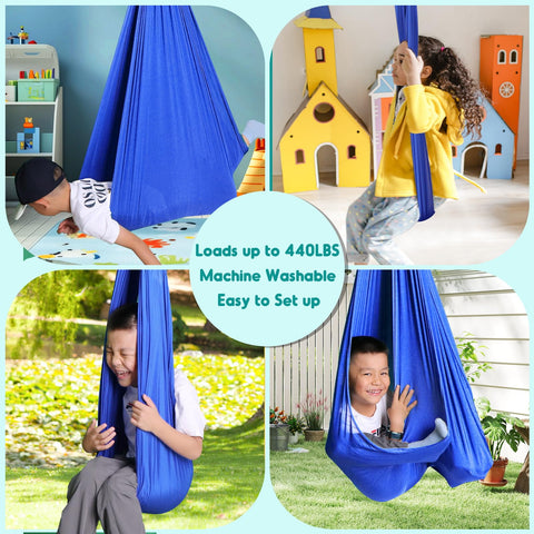 Chihee sensory swing soft skin-friendly fabric offers gentle touch.