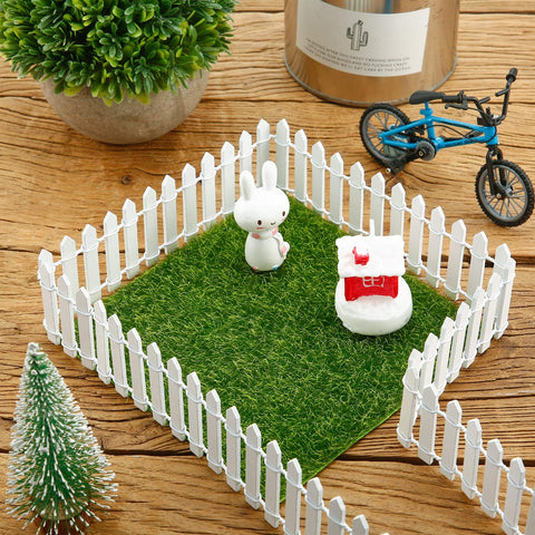 Chinco diorama fence white wood picket, inspires creative miniature settings.