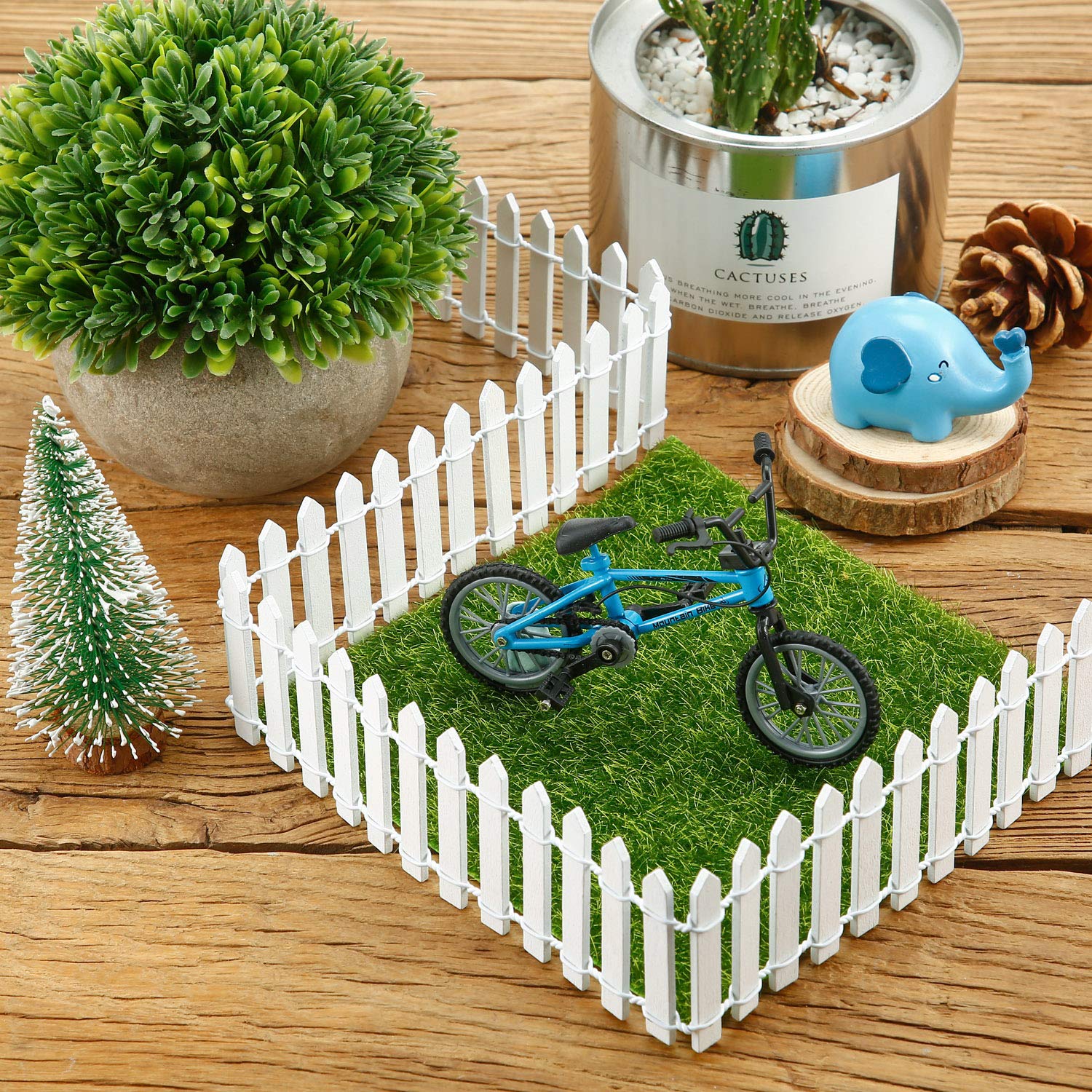 Chinco succulent garden fence ornament, versatile decor for planters.