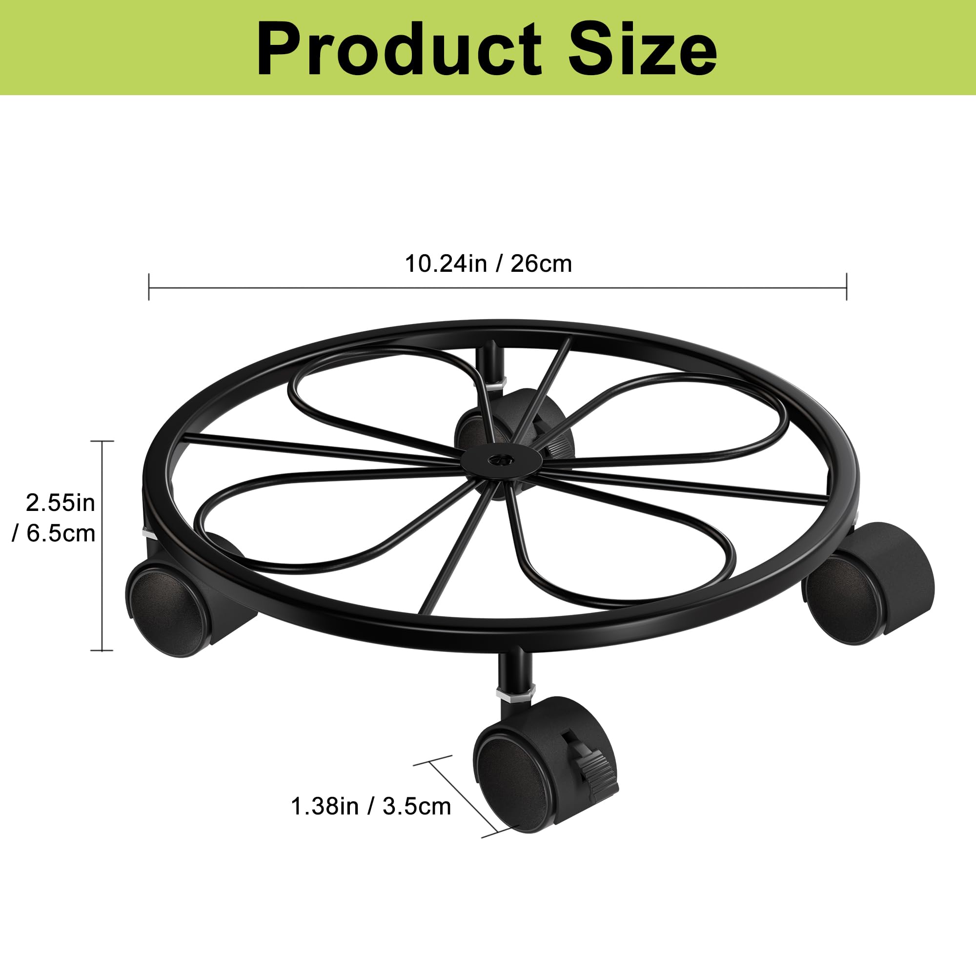 Chinpakden 360-degree casters with lockable wheels enable stable stops.