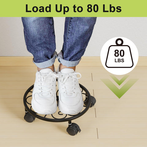 Chinpakden 360-degree wheels provide versatile turning for pots and decor.
