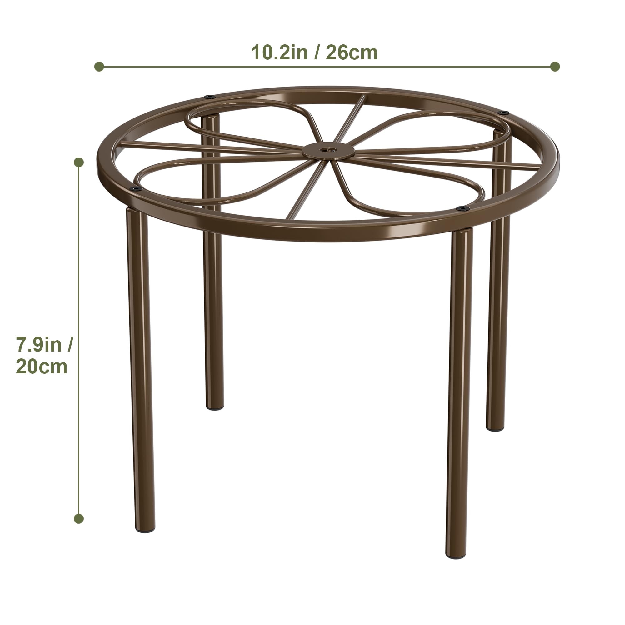 Chinpakden brown plant stand vertical display for organized plant arrangement.