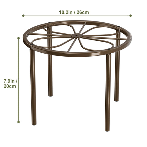 Chinpakden brown plant stand vertical display for organized plant arrangement.