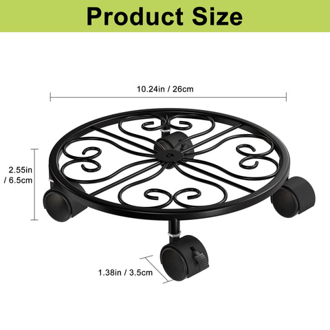 Chinpakden heart-petal design adds style to a practical plant dolly.