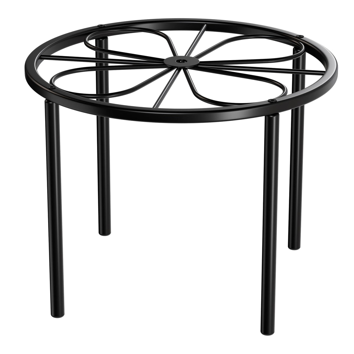 Chinpakden metal flower stand with stable design for secure plant display.