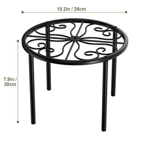 Chinpakden patterned stand adds decorative charm to plants