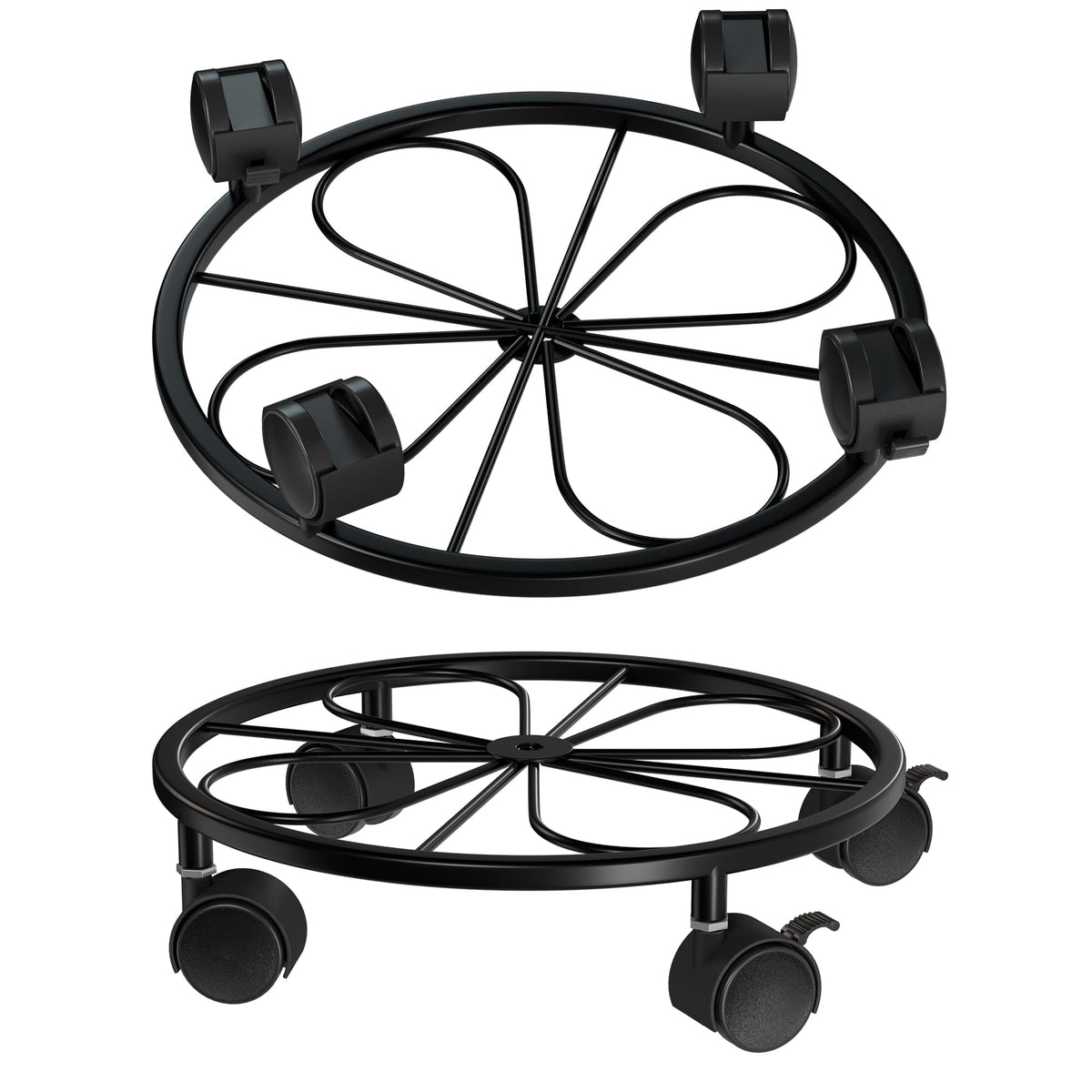 Chinpakden two-pack plant caddy with wheels for easy relocation of heavy pots.