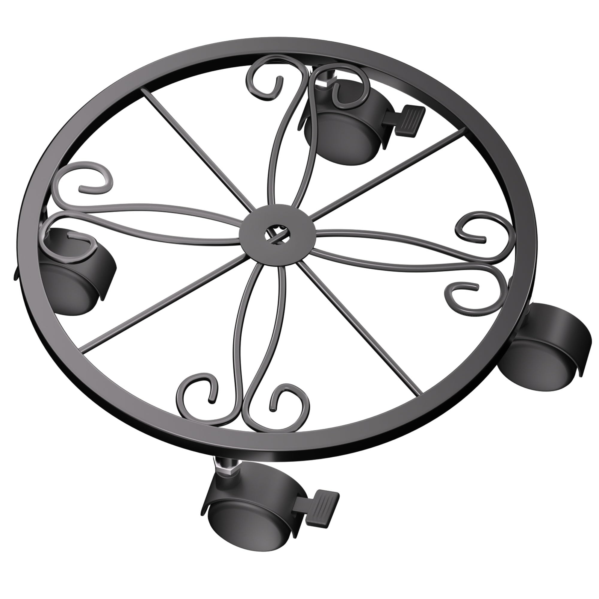 Chinpakden plant caddy wheels with 360-degree rotation for easy relocation of large pots