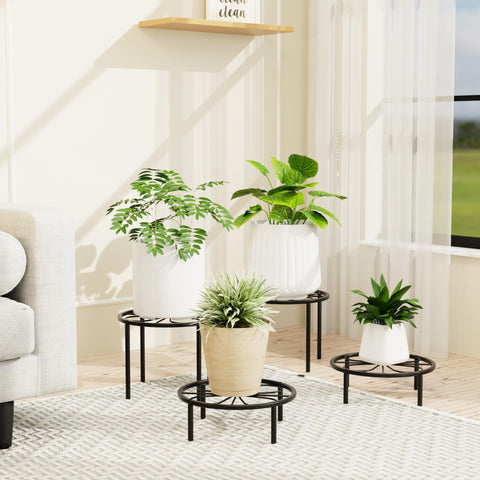 Chinpakden plant stand supports up to 60 lbs for multiple plants.
