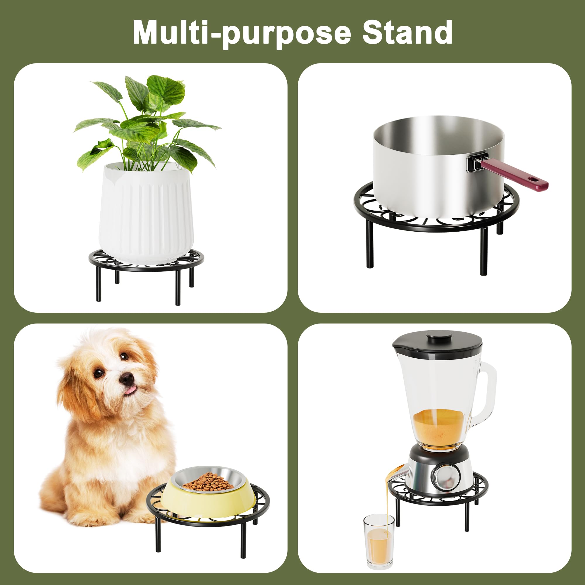 Chinpakden plant stand 60lbs capacity supporting heavier pots safely