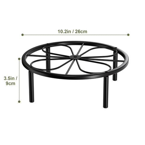Chinpakden plant stand showcases a stylish leaf pattern design.