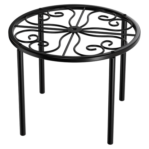 Chinpakden plant stand with sturdy base elevates plants off the floor
