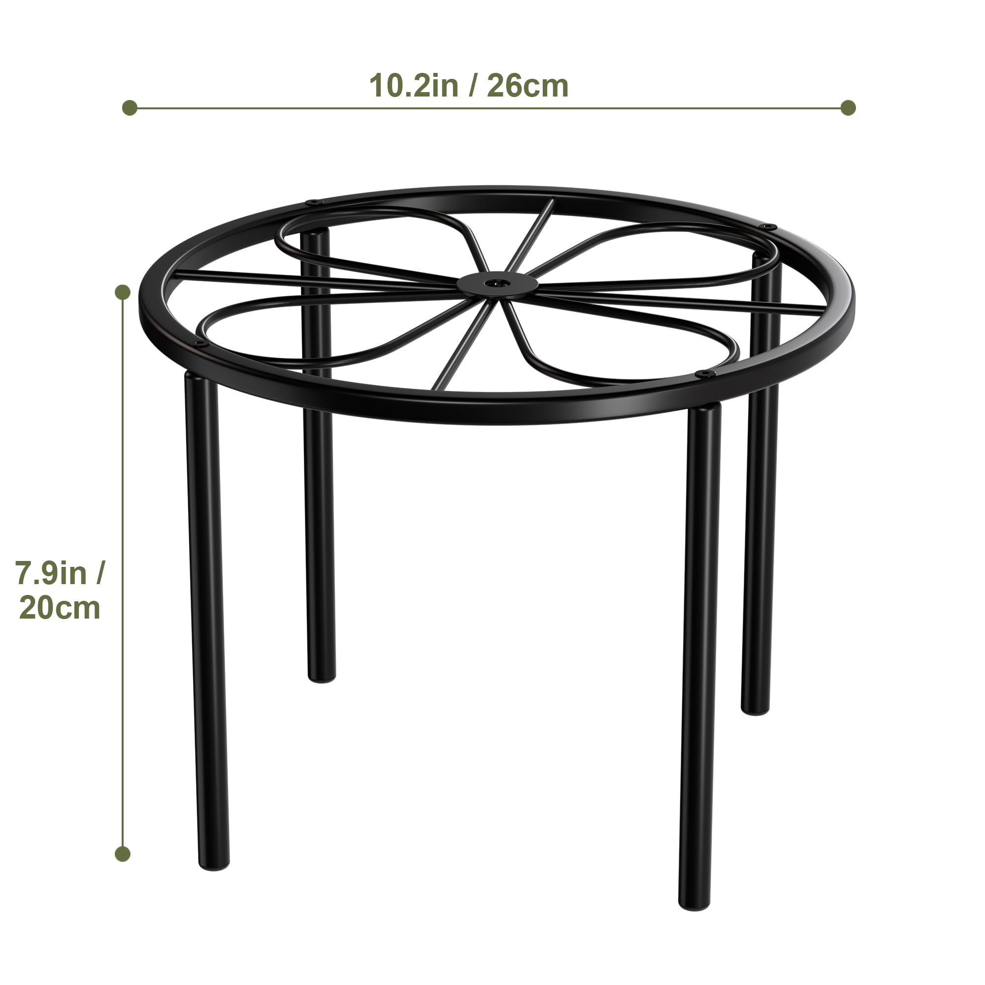 Chinpakden sturdy screw-fastened base ensures minimal wobble on any surface.