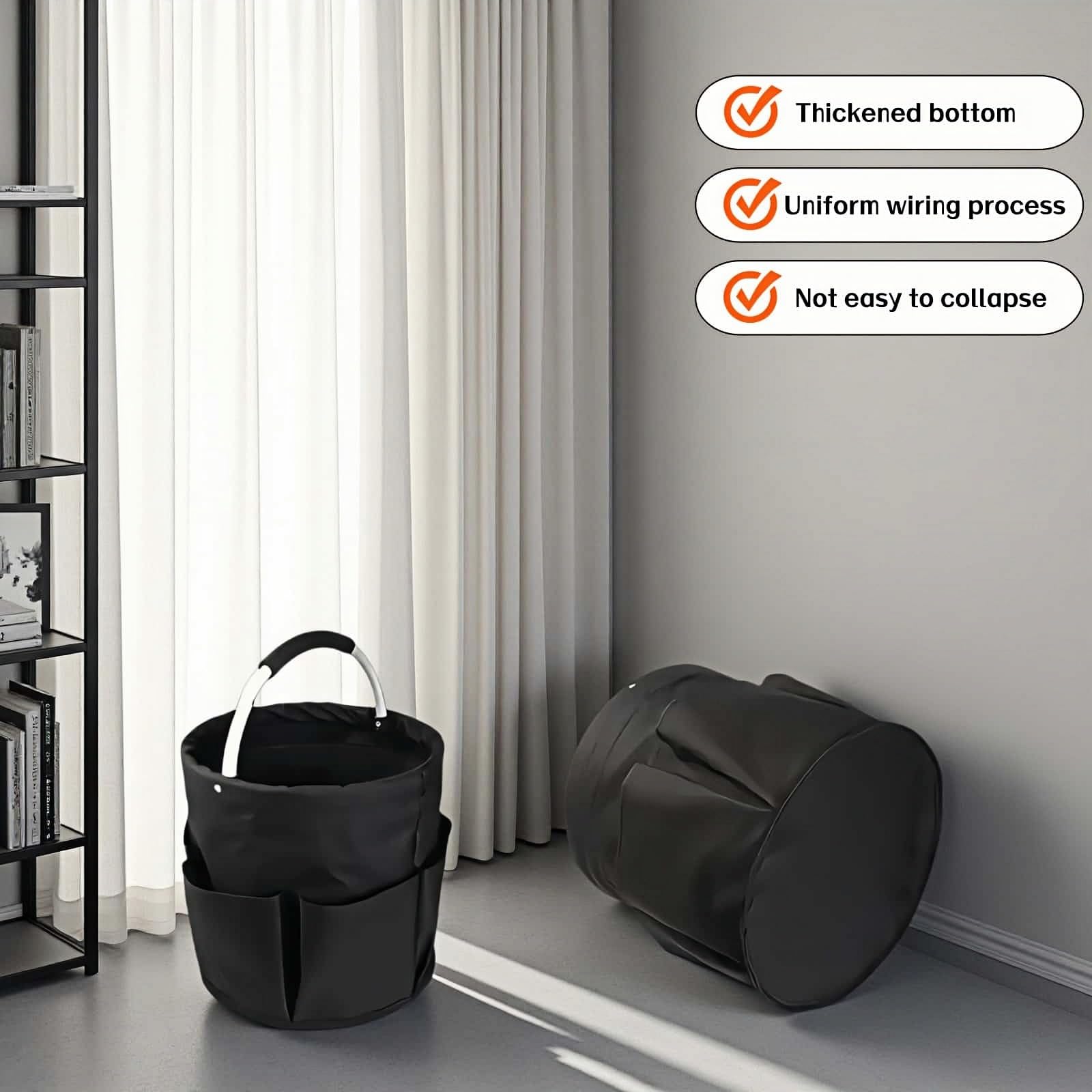 Chinshwehaw foldable storage basket care: wipe clean after use