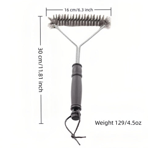 Chinshwehaw Y-Shape Grill Brush head offers wide coverage for fast cleaning.