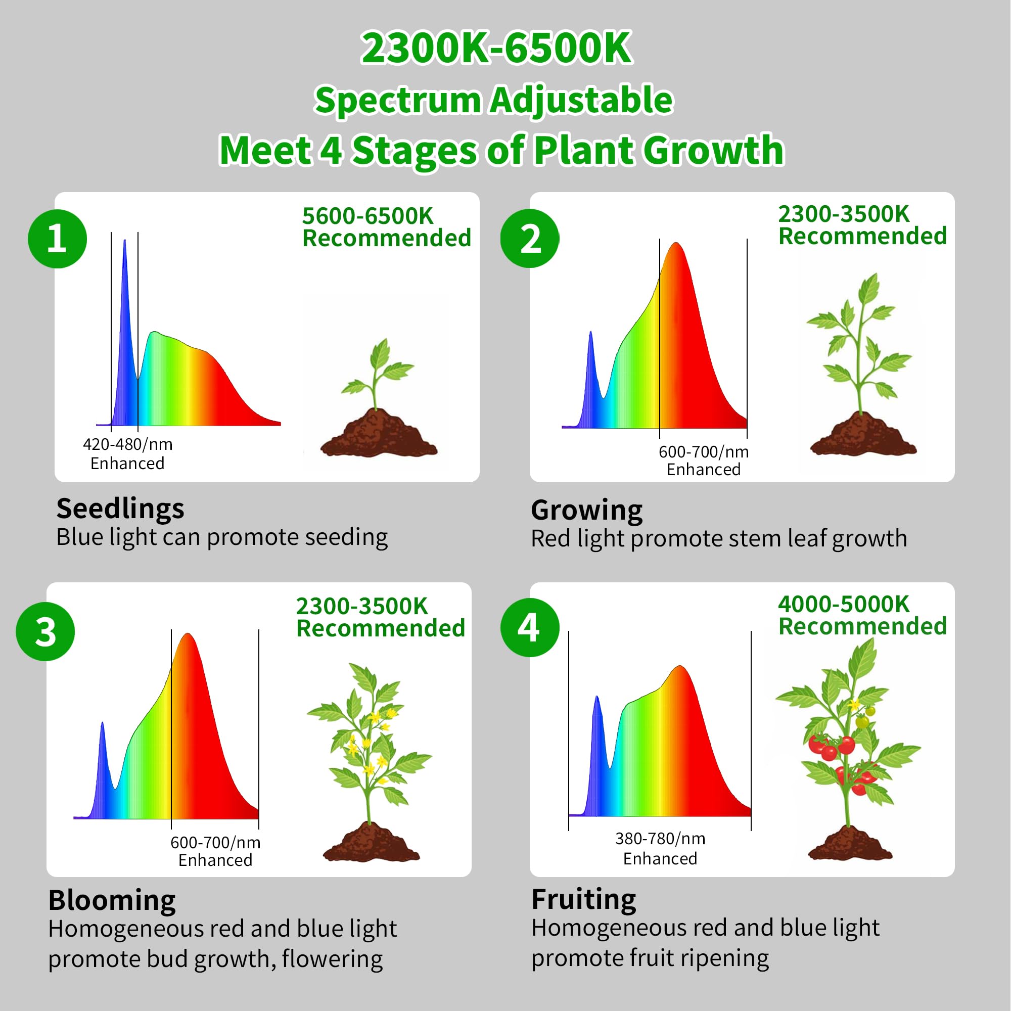Chiphy 288-LED full-spectrum panel delivers balanced light across growth stages.