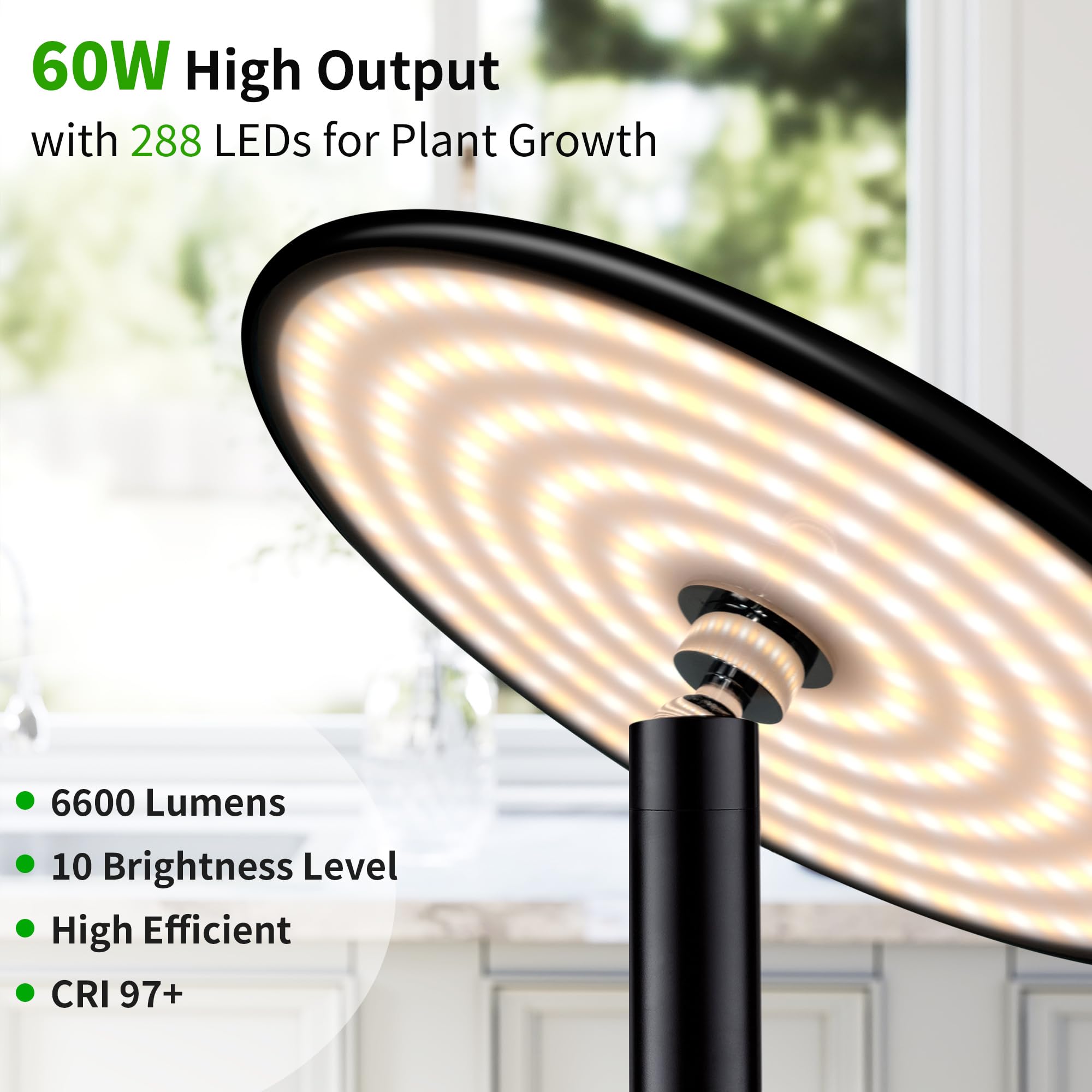 Chiphy height-adjustable pole supports easy customization for tall plant heights.
