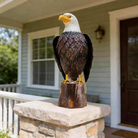 chisheen patio and yard-friendly eagle statue for versatile display