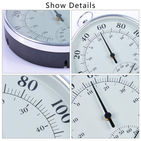 CHIVENIDO Glass Lens Hygrometer for easy at-a-glance readings