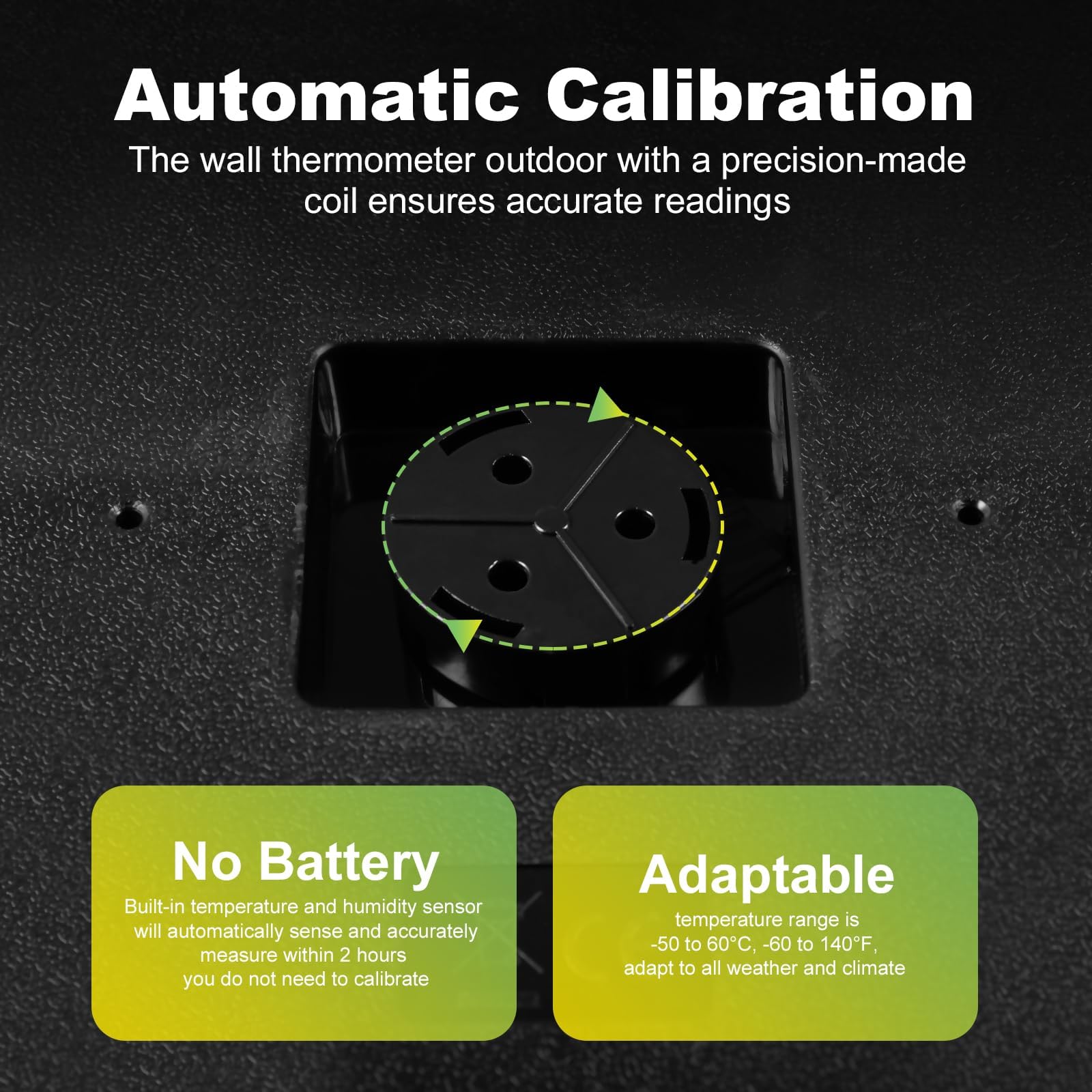 CHIVENIDO rear calibration knob for manual temperature adjustments