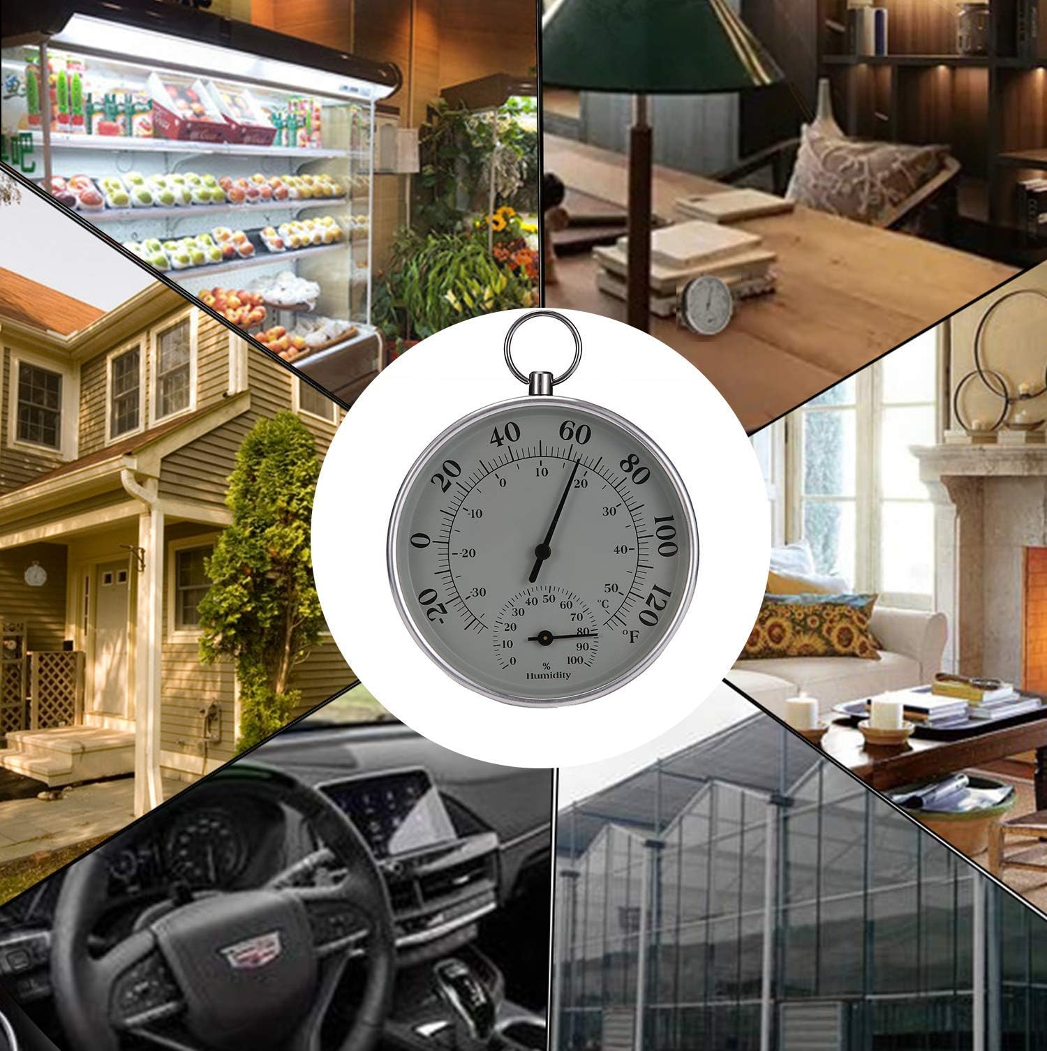 CHIVENIDO Round 4-Inch Dial design for compact indoor use