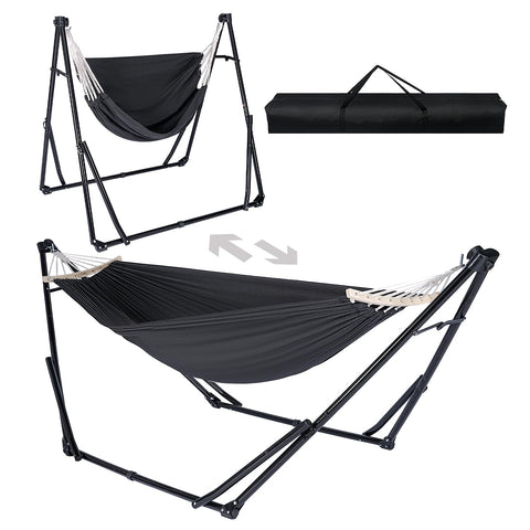 Chloraeon 2in1 hammock swing stand for teens, showing versatile lounging