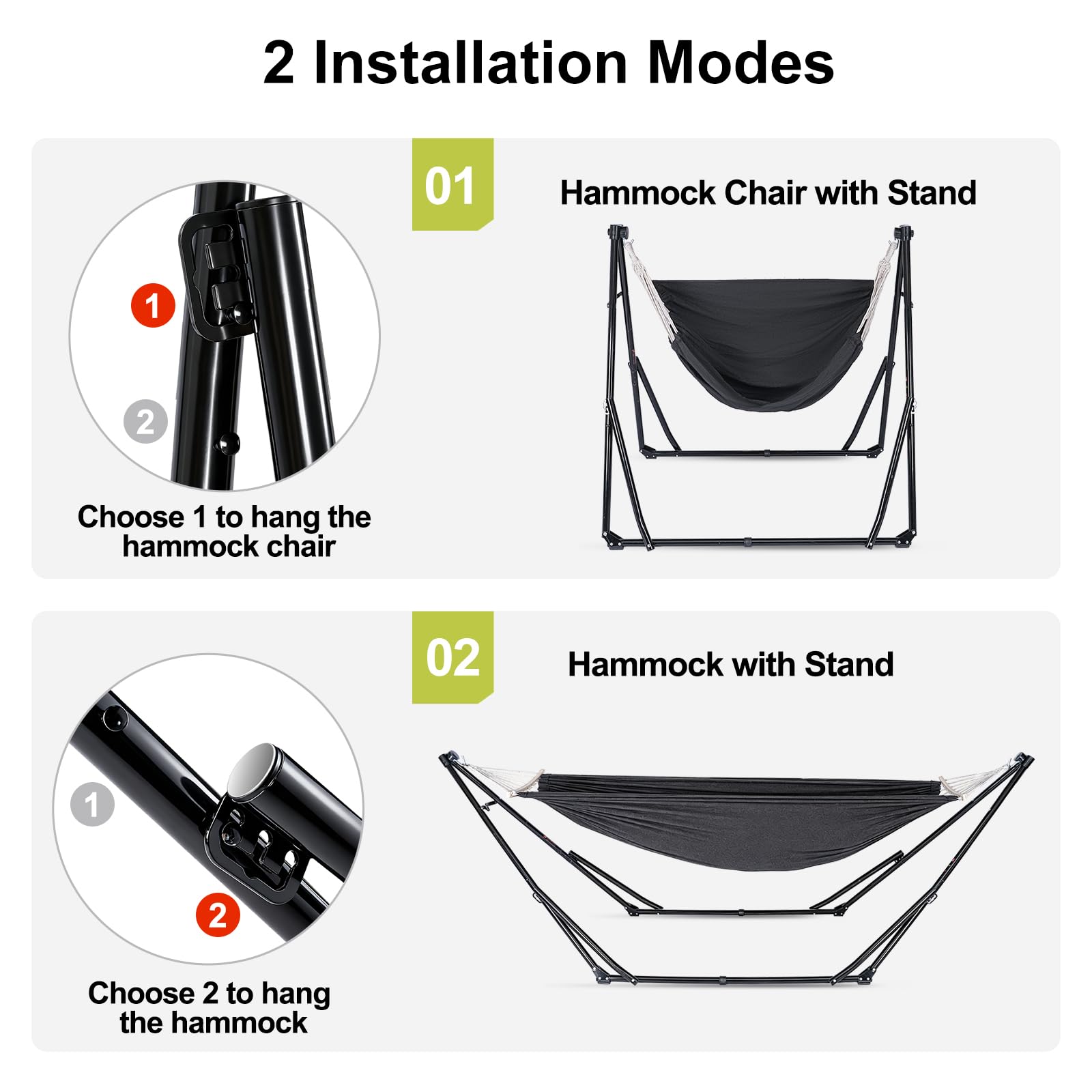 Chloraeon breathable cotton fabric hammock for comfortable lounging