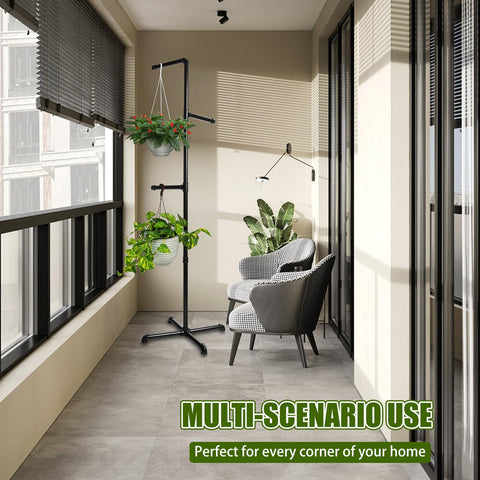 Chloraeon corner stand supports versatile decor in small rooms