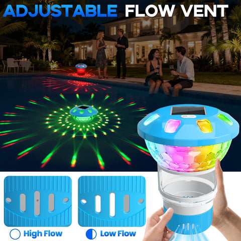 ChlorBlu2026 adjustable chlorine release tailors dosing to pool size.