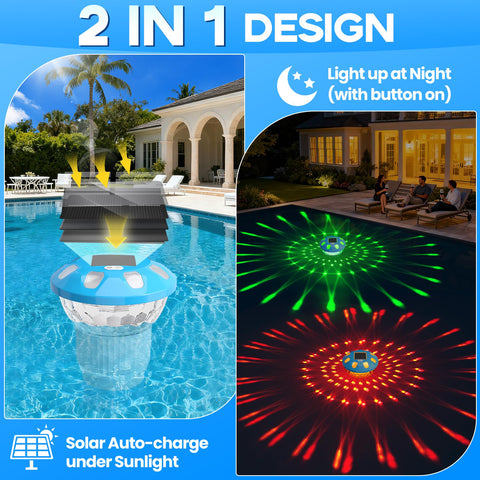 ChlorBlu2026 RGB top and bottom lights create a vivid pool ambiance.