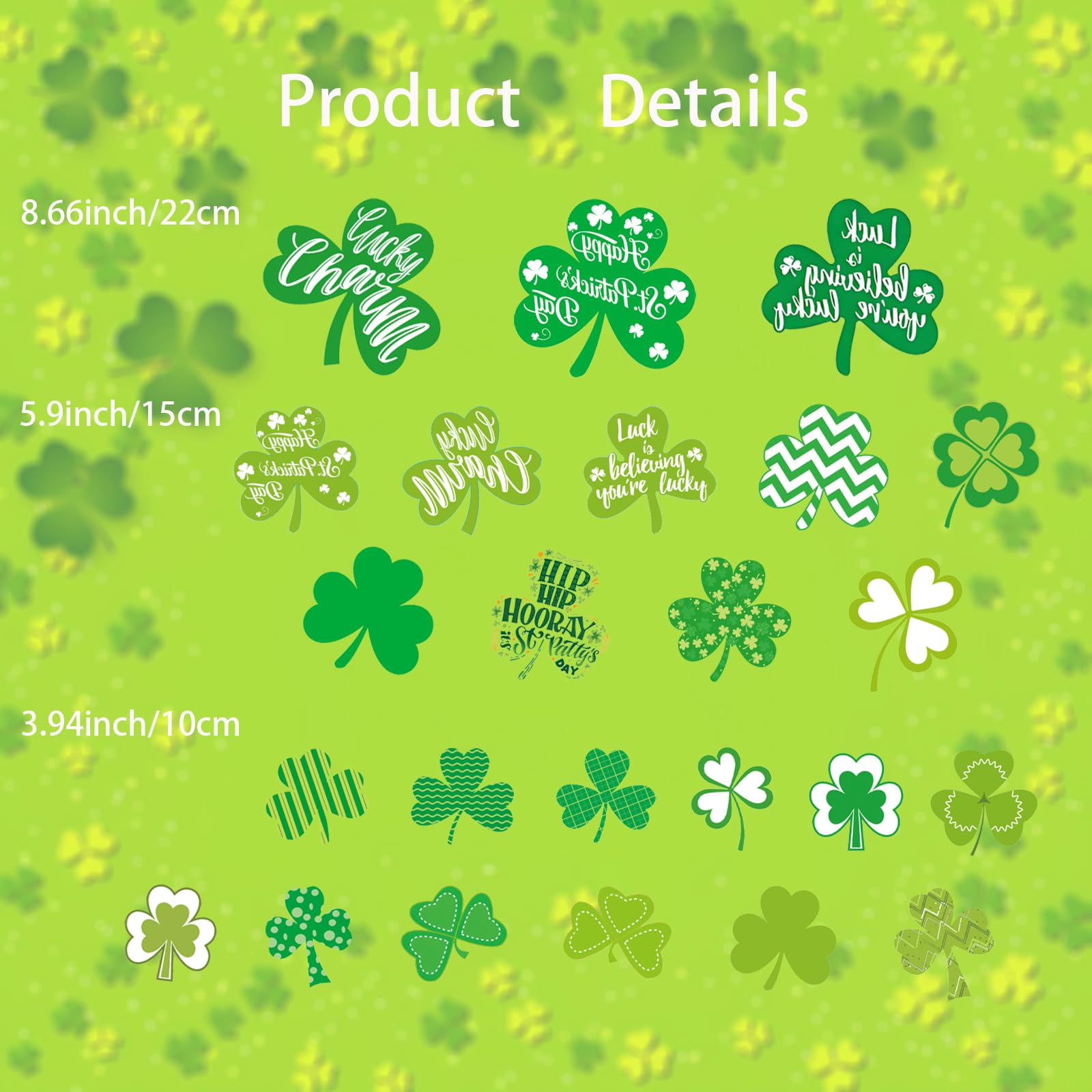 CHNBCG shamrock magnets on fridge show bright colors for kitchen cheer